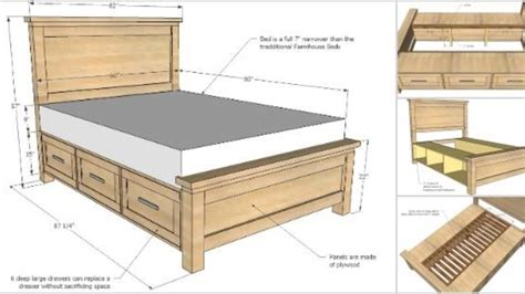 Diy King Size Bed Frame With Storage Underneath – DIY