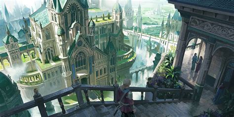 artwork, fantasy art, fantasy city, castle, fantasy architecture HD ...