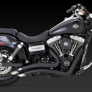 2012-2017 HARLEY DYNA/ FAT/STREET BOB Black Radius Exhaust VANCE AND ...