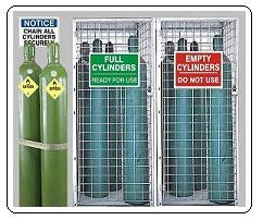 Gas Cylinder Signs & Labels I Safety Supply Warehouse