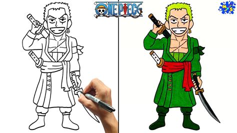 Zoro Full Body Drawing || How to Draw Zoro Full Body from One Piece ...