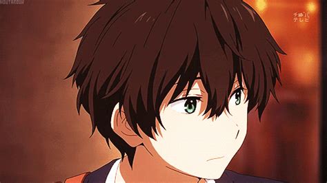 houtarou oreki funny gif - Google Search | Hyouka, Anime, Anime eyes