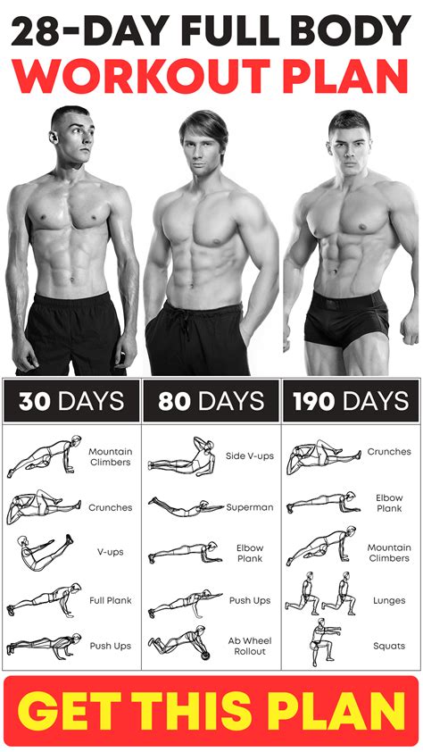 Muscle building workout plan for men. Get yours! | Lean body workouts ...