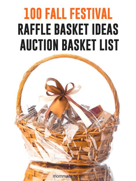 100 Fall Festival Raffle Basket Ideas - Auction Basket List - Momma Can