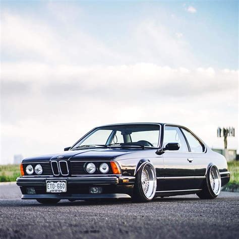 BMW E24 6 series black slammed | Bmw, Bmw e24, Bmw old