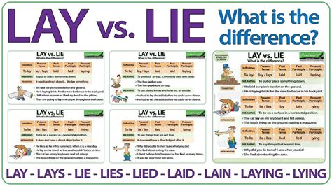 Lie Vs Lay Worksheets