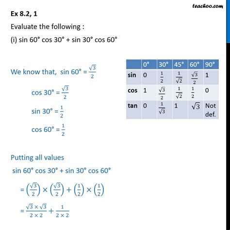 If Cos Xcos 60 Cos 30 Sin 60 Sin 30 Then Find The Value Of X | Images ...