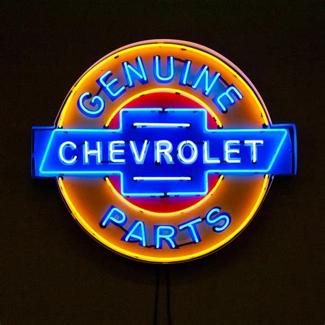 Chevrolet Neon Sign Photograph by Jill Reger - Fine Art America