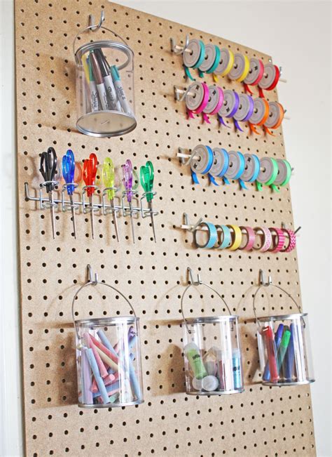 Pegboard Craft Room Storage Idea … | Pegboard craft room, Craft room ...