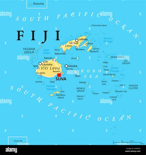 Where Is Fiji Islands On World Map