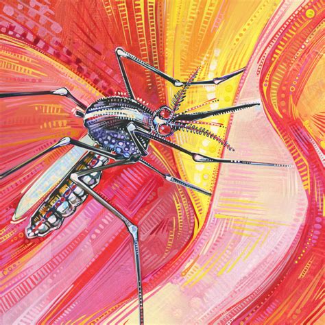 Mosquito Painting by Jersey Artist Gwenn Seemel 2012