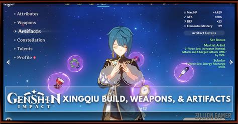 Xingqiu Build, Weapons, & Artifacts | Genshin Impact - zilliongamer