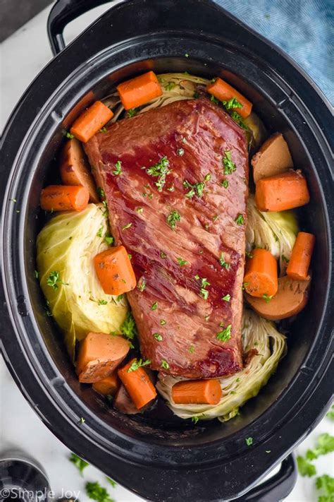 Slow Cooker Corned Beef - Simple Joy