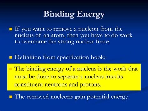 PPT - Binding Energy PowerPoint Presentation, free download - ID:1150105