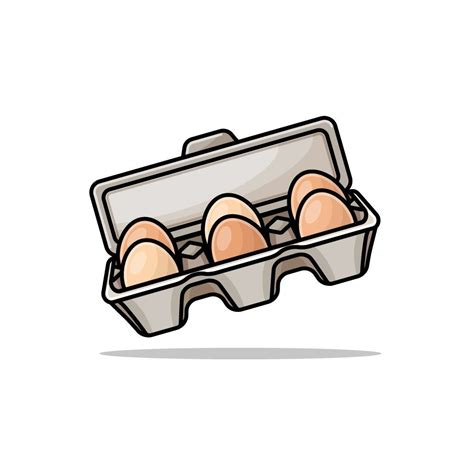 Egg Carton Vector | Egg carton, Simple line drawings, Eggs