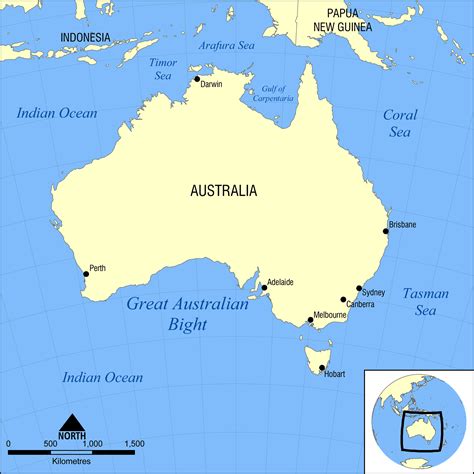 Full political map of Australia. Australia full political map | Vidiani ...