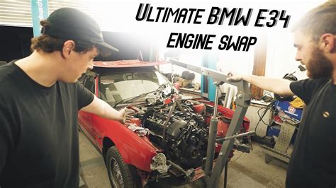 Ultimate BMW E34 engine swap begins! M54B30 POWER!! E34 M54 SWAP EP1 ...