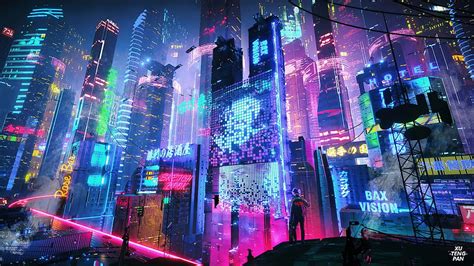 Colorful Neon City 1440P Resolution, 2560x1440 HD wallpaper | Pxfuel