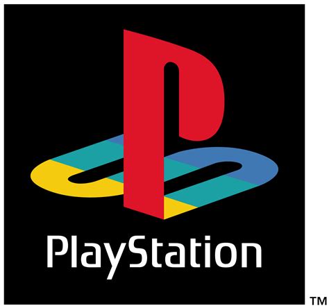 Playstation Logo on Black Background