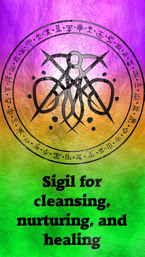 Sigil for cleansing, nurturing, and healing | Sigil, Sigil magic, Magic ...