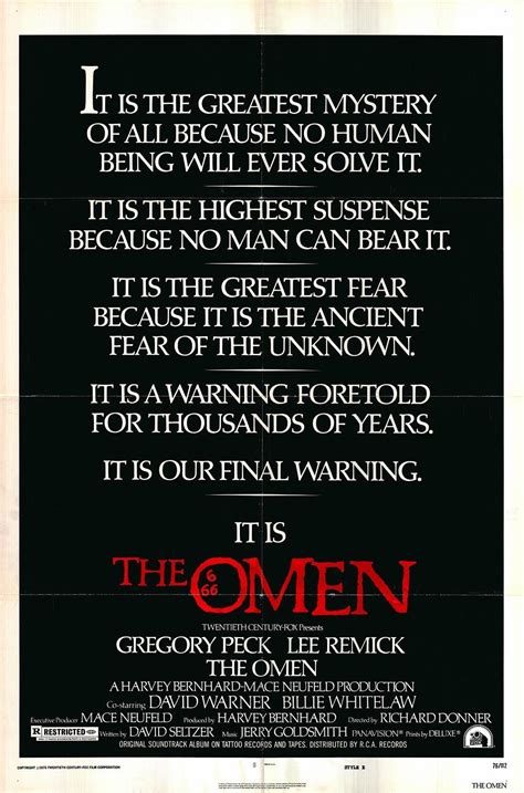 The Omen Original 1976 Vintage One Sheet Movie Poster - Etsy | The omen ...