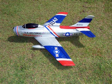 Freewing F-86 "Sabre" 64mm RC EDF Jet - Skyblazers paint (PNP) - ARF ...