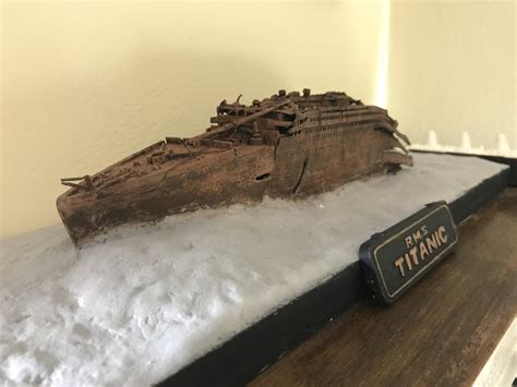 Titanic wreck diorama/model I made : r/dioramas