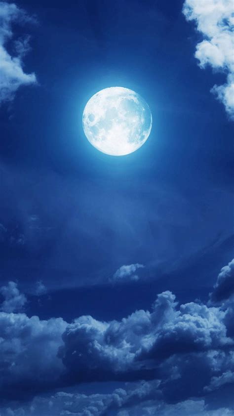 Blue Sky Moon Wallpapers - Top Free Blue Sky Moon Backgrounds ...