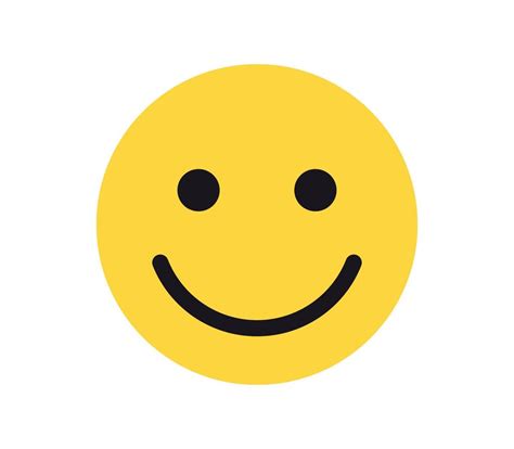 Simple emotion face and yellow cartoon emoji flat vector illustration ...