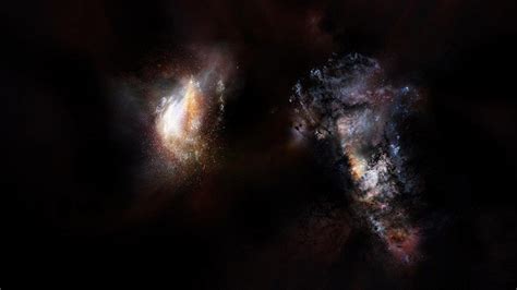 Study: Galaxy pair contain dark matter halo at least 1 trillion times ...