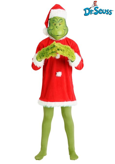 Dr. Seuss Deluxe Grinch Costume for Men | Christmas Costumes - 63% off!