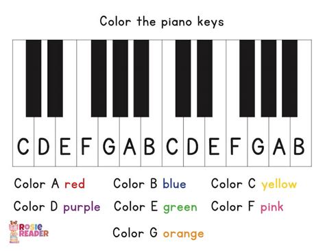 Piano Coloring Page - Reading adventures for kids ages 3 to 5