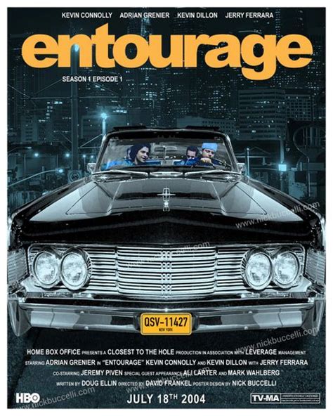 HBO Entourage Season 1 Episode 1 Movie Poster Print | Nick Buccelli ...