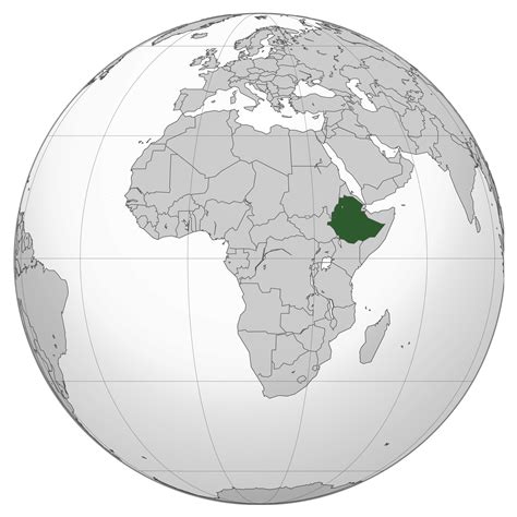 Large location map of Ethiopia in Africa | Ethiopia | Africa | Mapsland ...