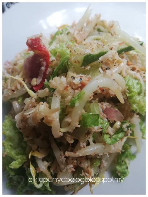 Kerabu taugeh dengan salad, simple dan sedap! - Nota Cikla