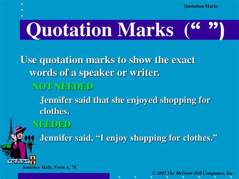 PPT - Quotation Marks PowerPoint Presentation, free download - ID:3025051