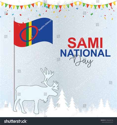 Sami National Day 6th February Sami Stock Vector (Royalty Free ...