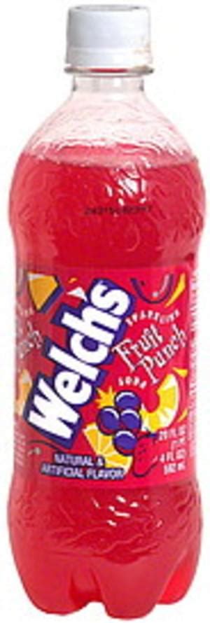 Welch's Fruit Punch Sparkling Soda - 20 oz, Nutrition Information | Innit