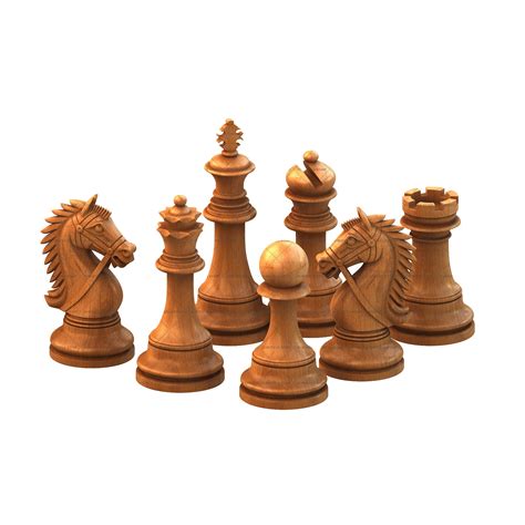 Staunton chess set - 3d (stl) models shm_stl_set_0004