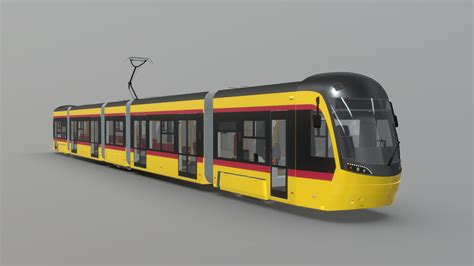 Modern Tram [Fully Detailed Interior] - Buy Royalty Free 3D model by ...