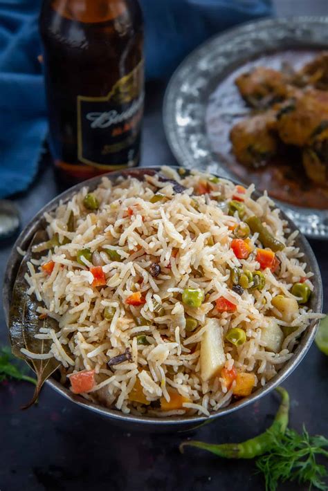 Veg Pulao Recipe (Step by Step + Video) - Whiskaffair