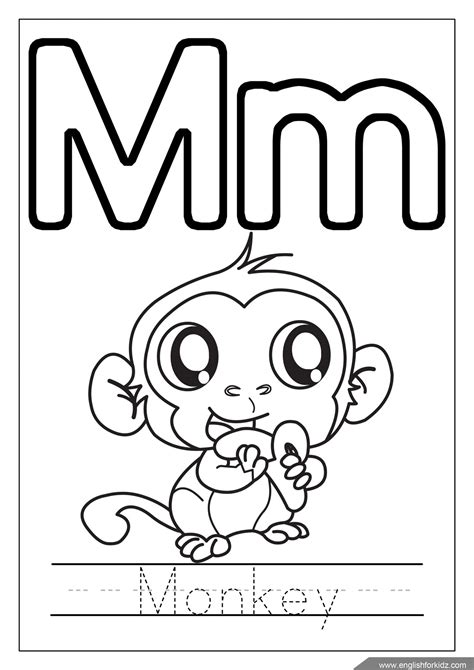 Letter Mm Coloring Pages