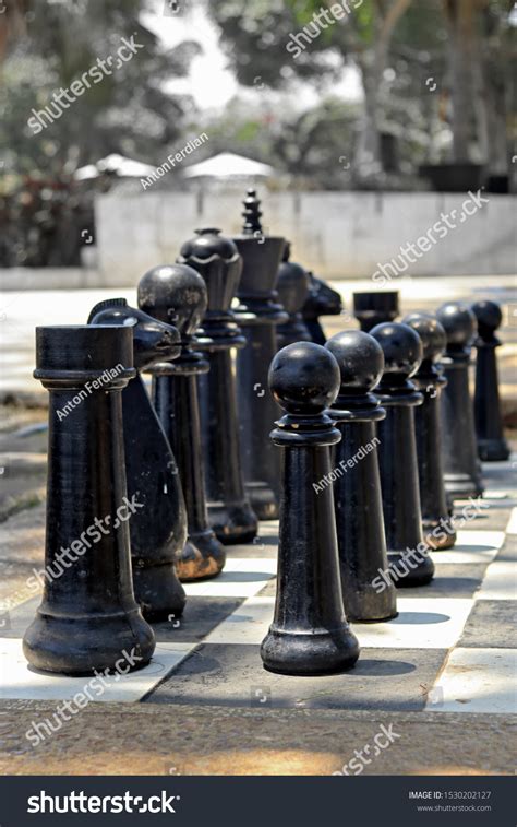 Big Black Chess Pieces Real Life Stock Photo 1530202127 | Shutterstock