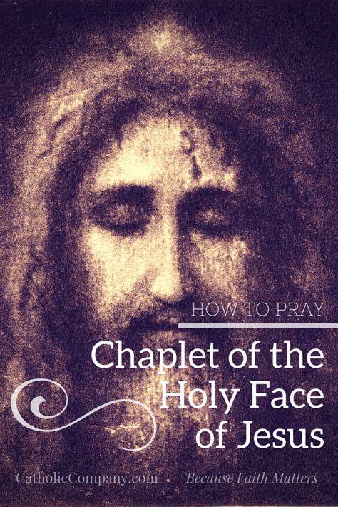 How to Pray the Chaplet of The Holy Face of Jesus | The Catholic Company