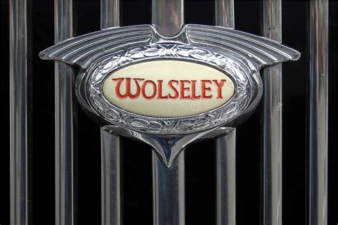 Wolseley Car Badge editorial stock photo. Image of wolsely - 18558058