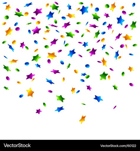 Confetti stars background Royalty Free Vector Image