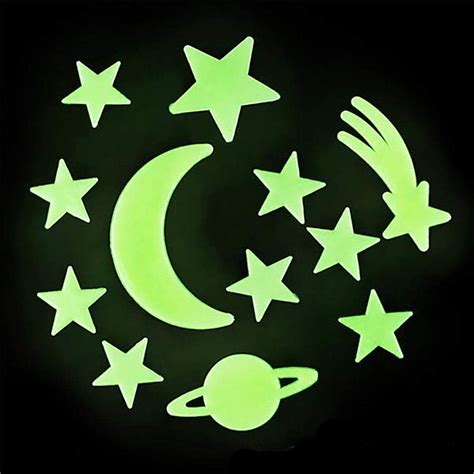 Ceiling Star Stickers - Buy 200 PCS Glow In The Dark Stars Wall Ceiling ...