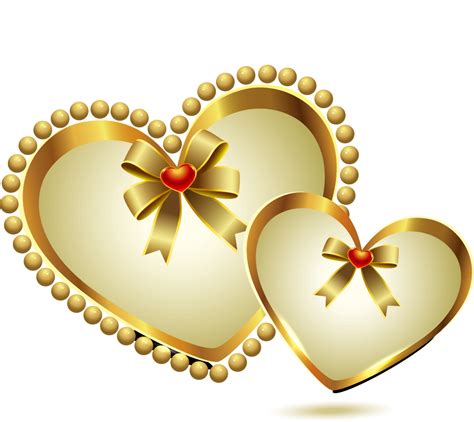 Heart - Gold heart-shaped pattern png download - 1027*915 - Free ...