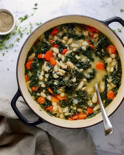 Tuscan White Bean & Kale Soup Recipe | The Feedfeed