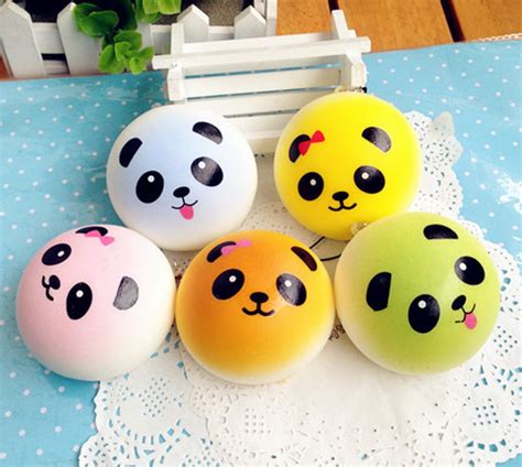 JUMBO Colorful Panda Bun Squishy Charms · Kawaii Squishy Shop · Online ...